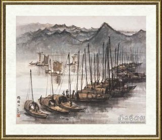 李可染_钱塘江