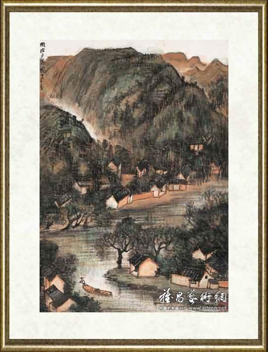 李可染_雨后夕阳图