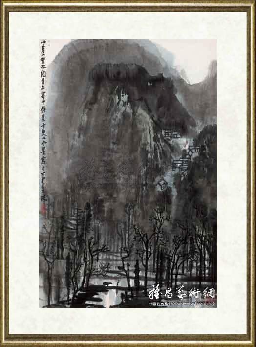 李可染_青山密林图