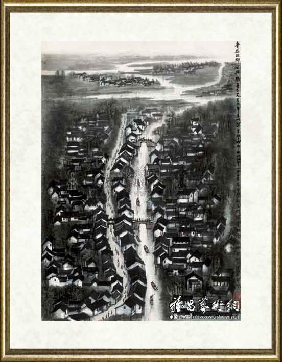 李可染_鲁迅故乡绍兴城