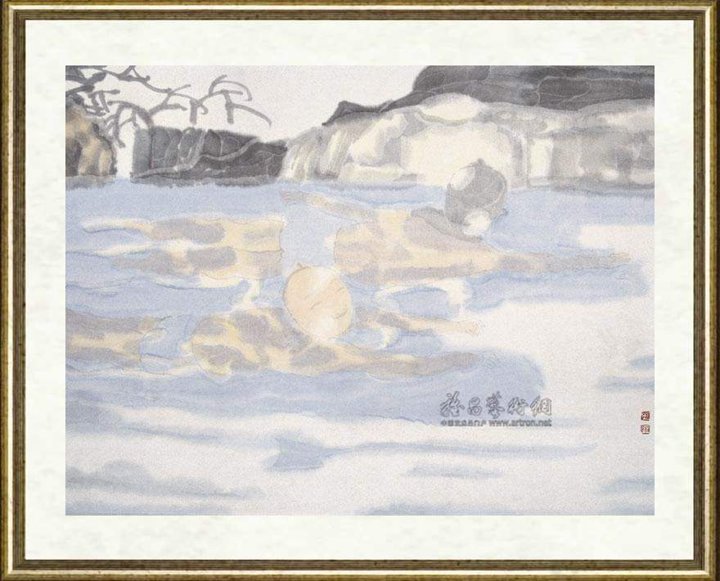 田黎明_高士夏凉(册页图)之一