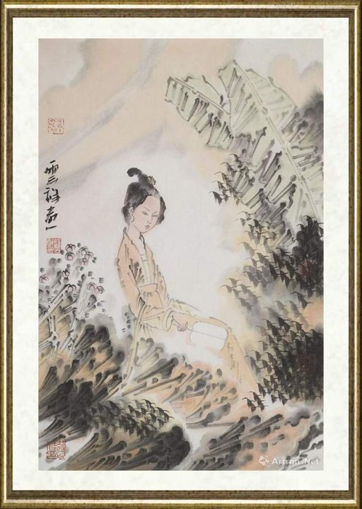 薛云祥_蕉荫图
