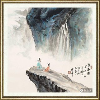 陈良敏_观瀑图
