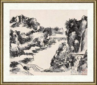 黄宾虹_设色山水册之一