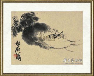 齐白石_萝卜蝈蝈