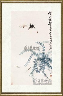 齐白石_蝶虫草虾