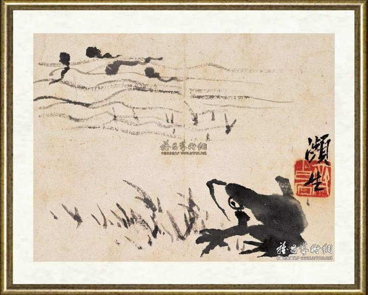 齐白石_青蛙蝌蚪