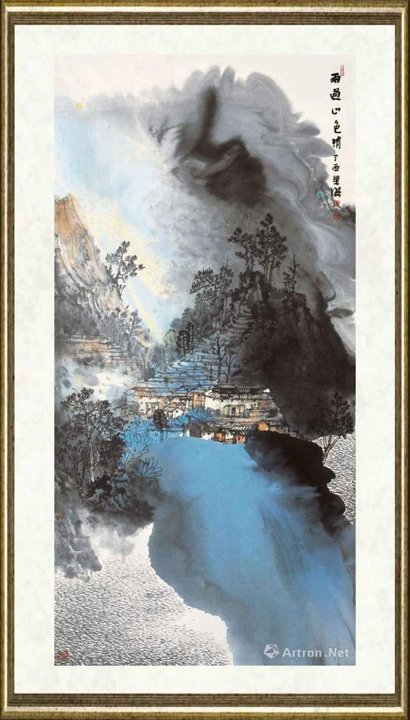梁明_雨过山色清