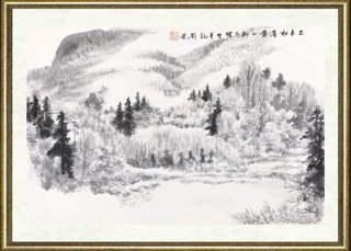 刘荣_黄山脚下写生之一