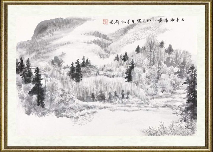 刘荣_黄山脚下写生之一