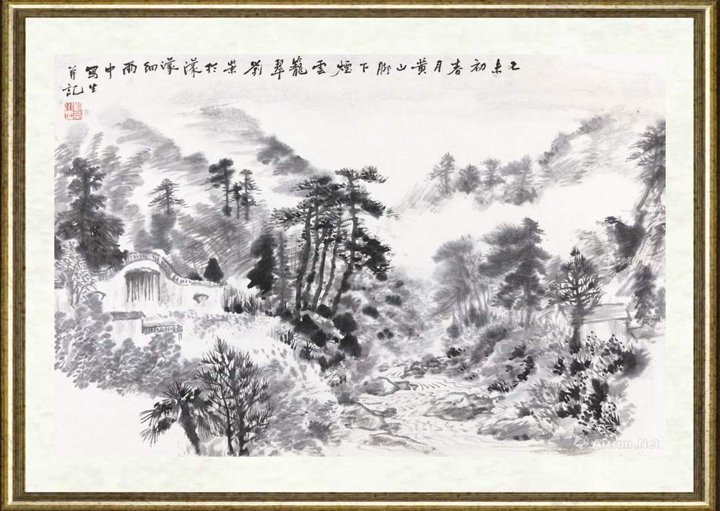 刘荣_黄山脚下写生之二