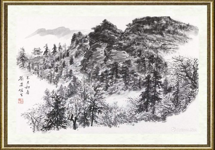 刘荣_黄山脚下山水写生