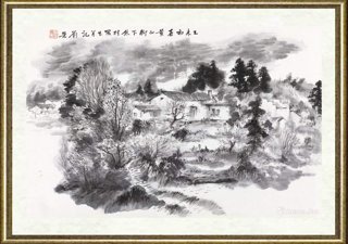 刘荣_黄山脚下焦村写生