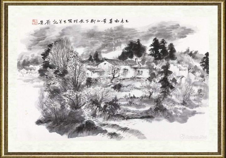 刘荣_黄山脚下焦村写生
