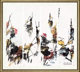 张立辰_金塘夕照之一、之二、之三、之四
