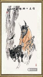 马振声_钟进士醉归图