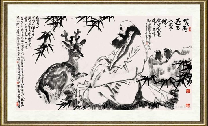 李燕_达摩与鹿