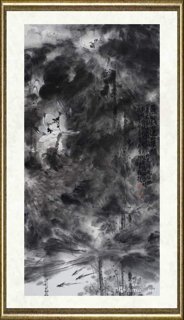 伯揆_鱼戏莲叶间