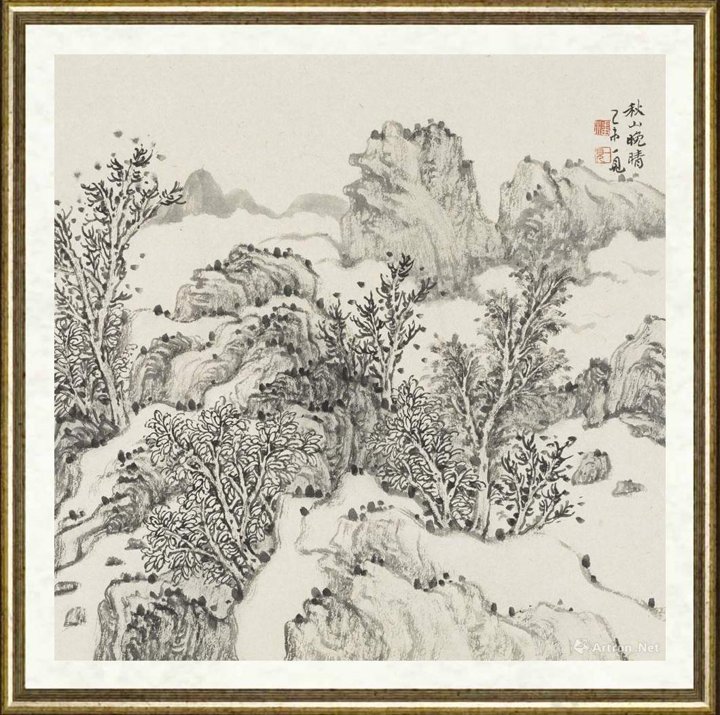 潘一见_秋山晚晴