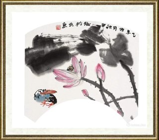黄耿辛_花鸟扇面034