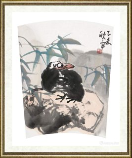 黄耿辛_花鸟扇面035