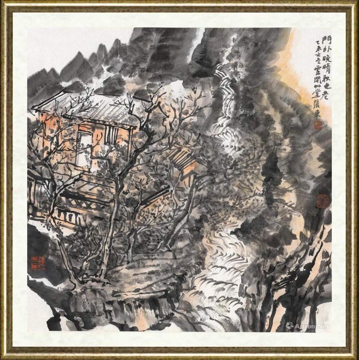 张东_门外晚晴秋色老