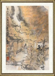 张东_霞落秋山万壑明