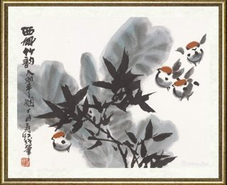 庄寿红_西风竹韵入翠烟（芭蕉麻雀）