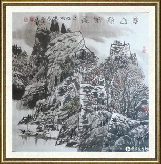 张廷禄_秋山静泊图