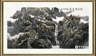 张廷禄_秋谷鸣泉图