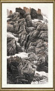 张廷禄_苍山晚秋图