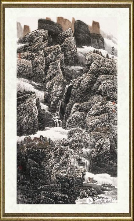 张廷禄_苍山晚秋图