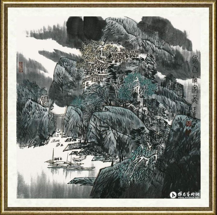 张廷禄_蜀山渔家图