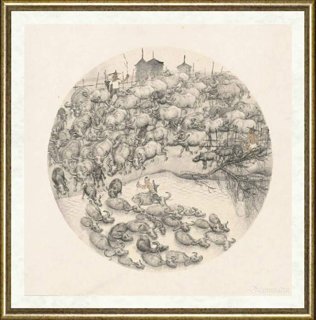戴顺智_百牛百态图017
