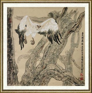 杜希贤_古禾珍鹰图