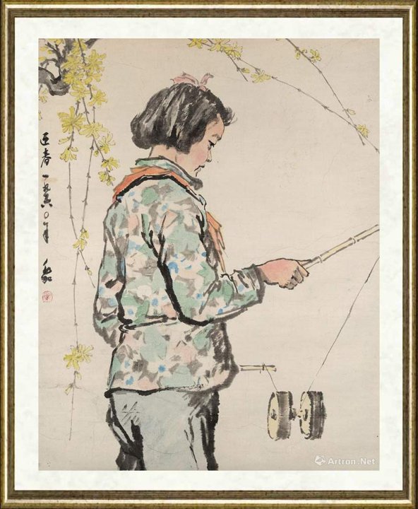 蒋兆和_迎春图