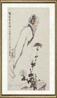 蒋兆和_陶翁赏菊