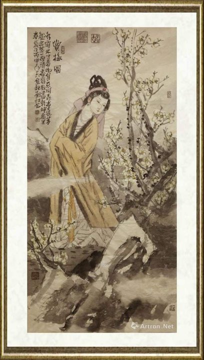 刘江_赏梅图
