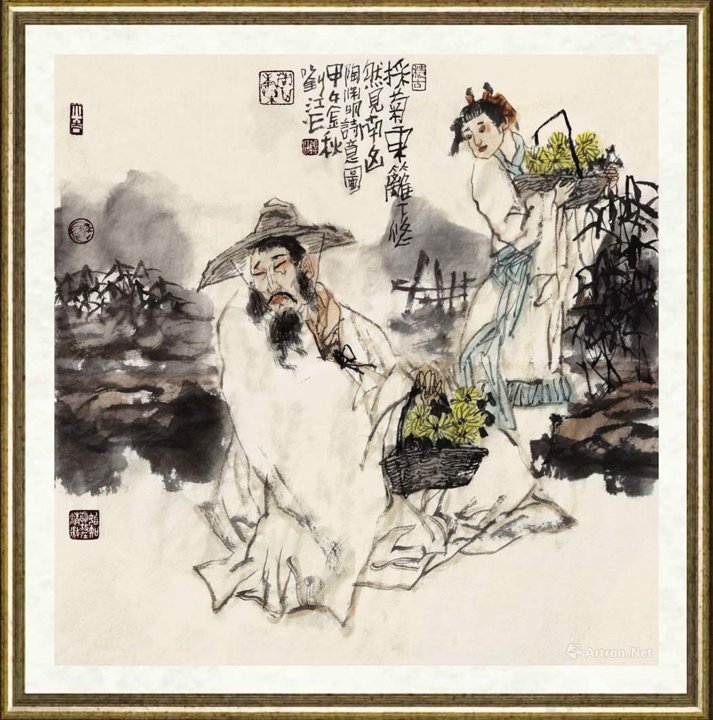 刘江_陶渊明诗意图