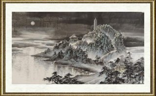 刘墉（当代）_金山寺月夜