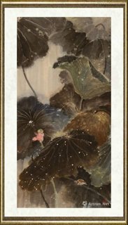 刘墉（当代）_雨荷