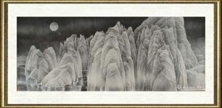 刘墉（当代）_雪山月夜
