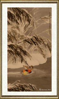 刘墉（当代）_雪芦鸳鸯