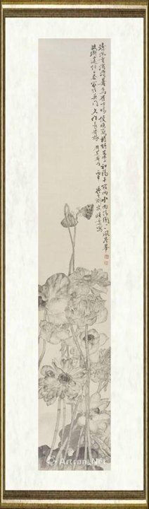 刘波_水墨荷花十二条屏（一）