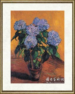 刘海粟_蓝绣球花