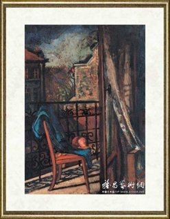 刘海粟_阳台一隅
