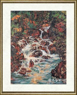 刘海粟_黄山温泉