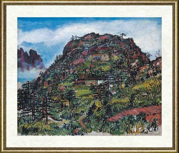 刘海粟_黄山狮子峰