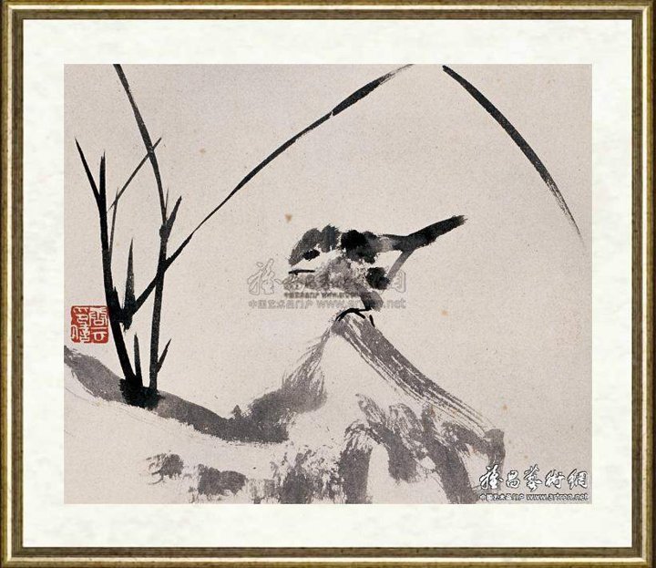 唐云_兰雀图
