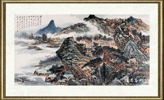 唐云_山水（局部）